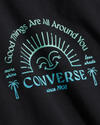 Converse GOOD VIBES TEE BLACK Siyah Kadın T-Shirt