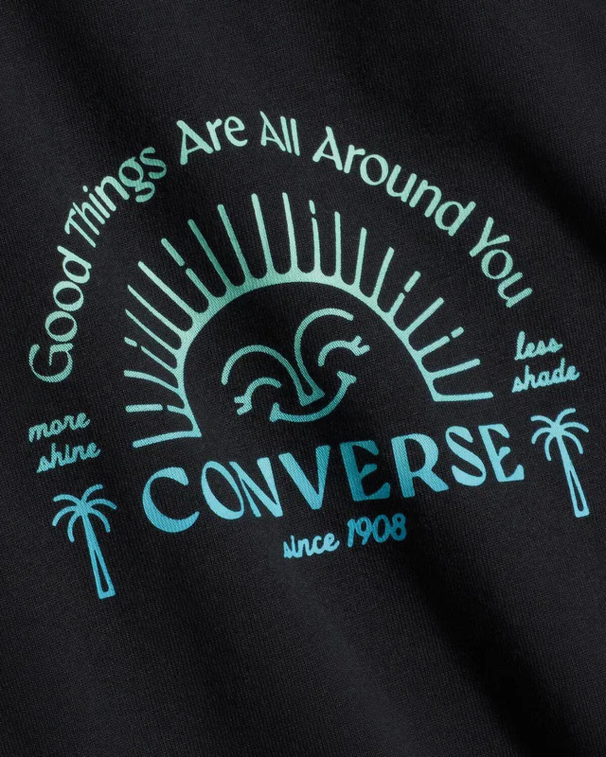 Converse GOOD VIBES TEE BLACK Siyah Kadın T-Shirt
