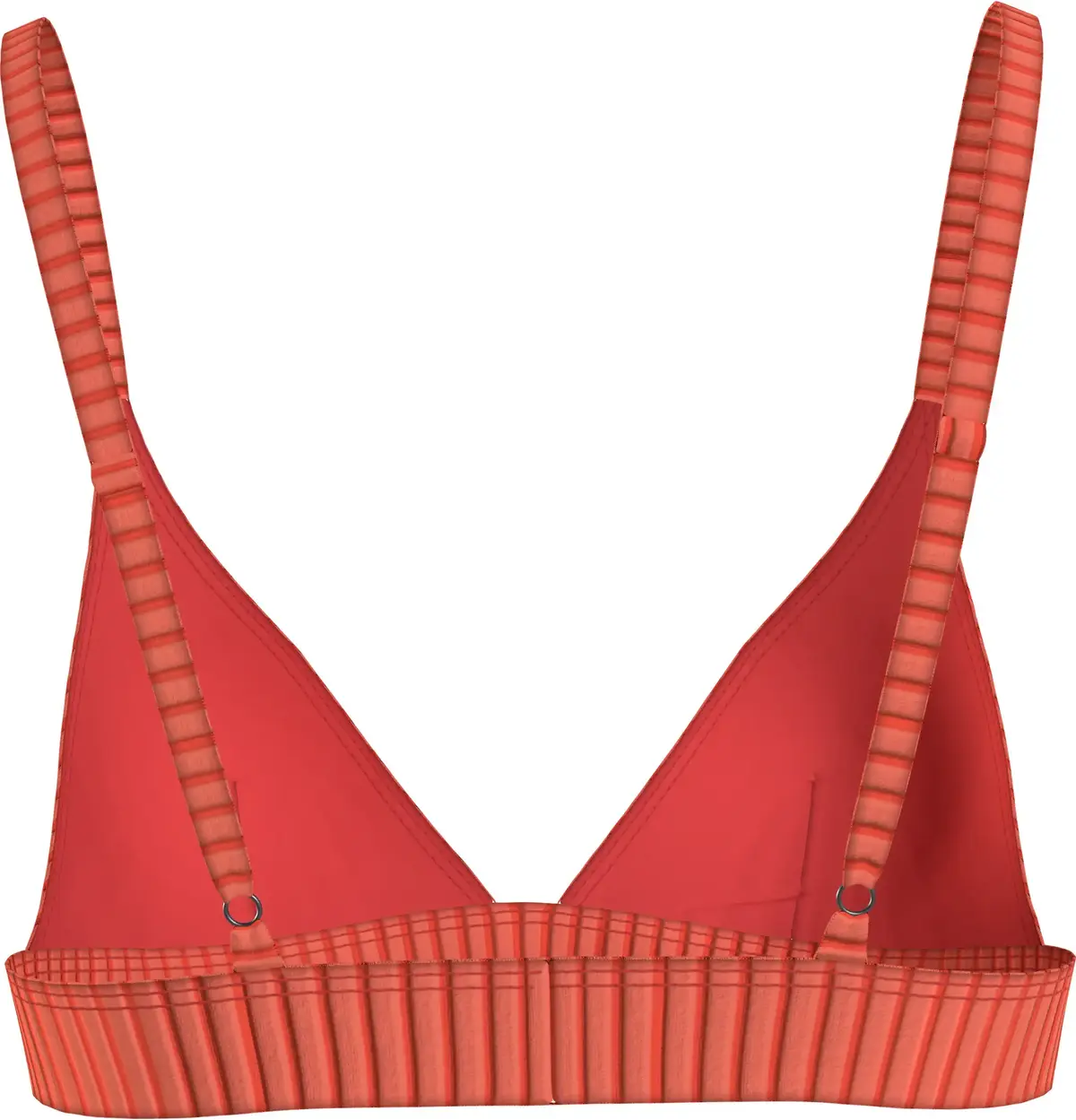Calvin Klein TRIANGLE FIXED-RP Kadın Kırmızı Bikini Üstü