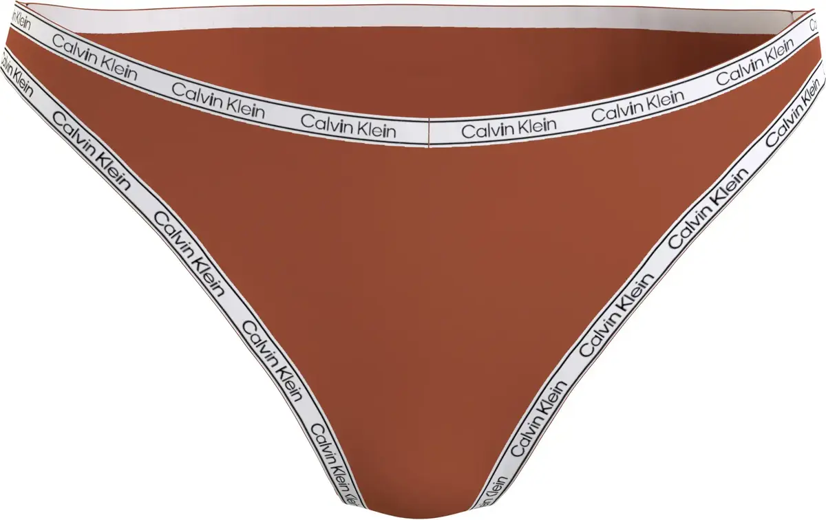 Calvin Klein HIGH LEG CHEEKY BIKI Kadın Kahverengi Bikini Altı