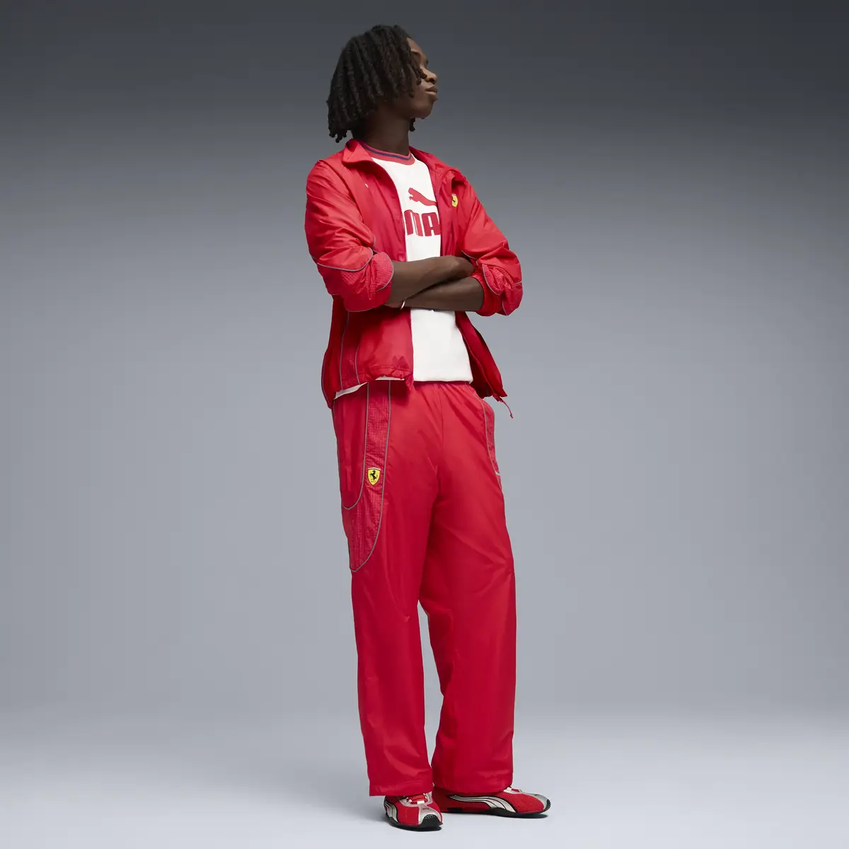 PUMA Ferrari Pumatech-X Pant wv Kırmızı Erkek Eşofman Altı