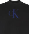 Calvin Klein LS CTTN CASHMERE 3D LOGO CRWNK S Siyah Erkek Sweatshirt