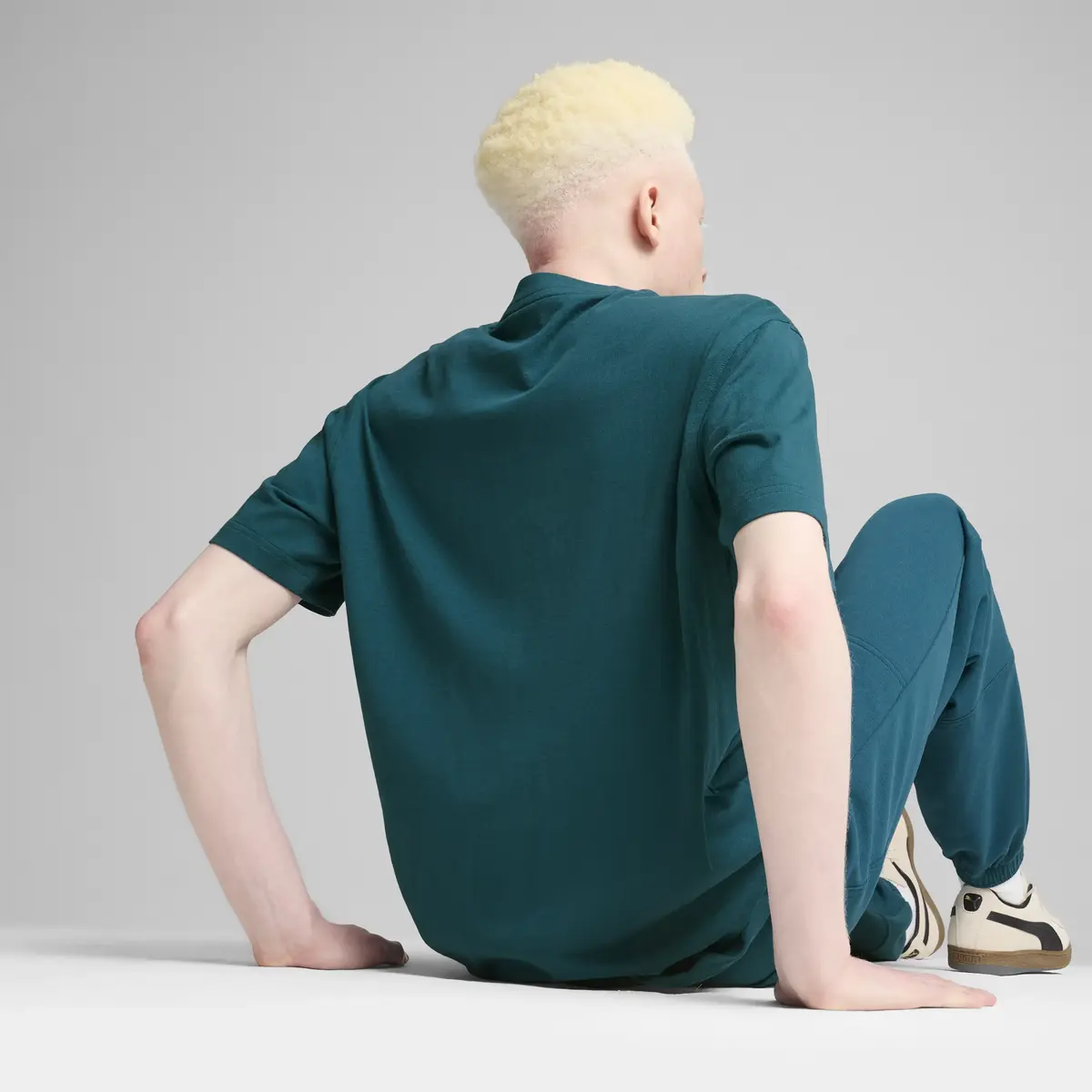 Puma DOWNTOWN Relaxed Tee Yeşil Erkek T-Shirt
