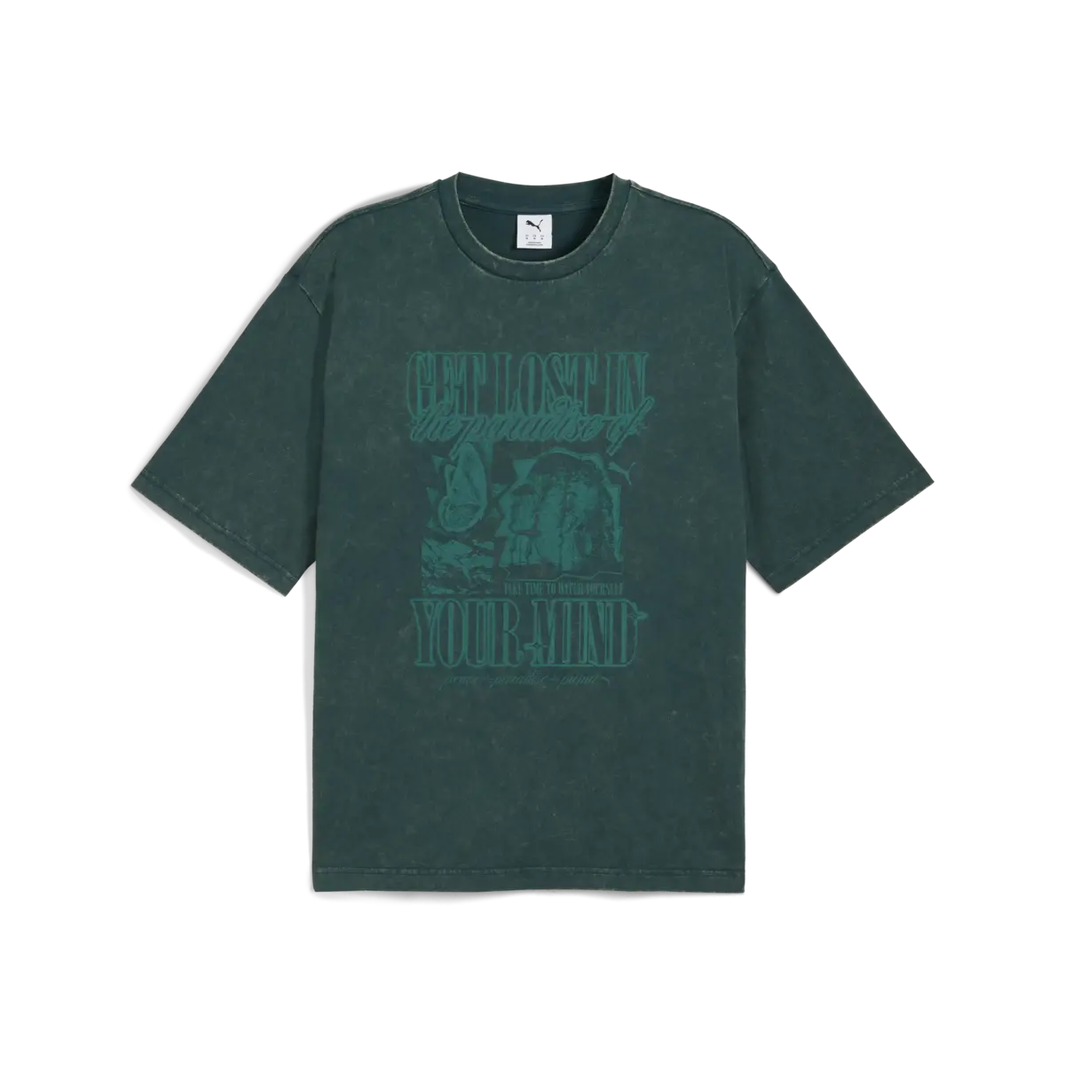 Puma GRAPHIC Tee Yeşil Erkek T-Shirt