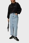Calvin Klein CHENILLE MONOLOGO HO, BEH Kadın Siyah Sweatshirt