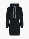 Calvin Klein LOGO ELASTIC HOODIE Kadın Siyah Elbise