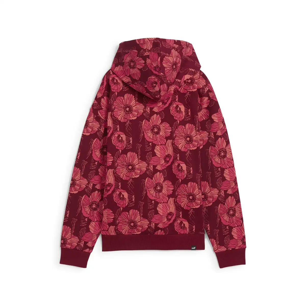 Puma ESS+ CLASS ACT AOP Hoodie Bordo Kadın Hoodie