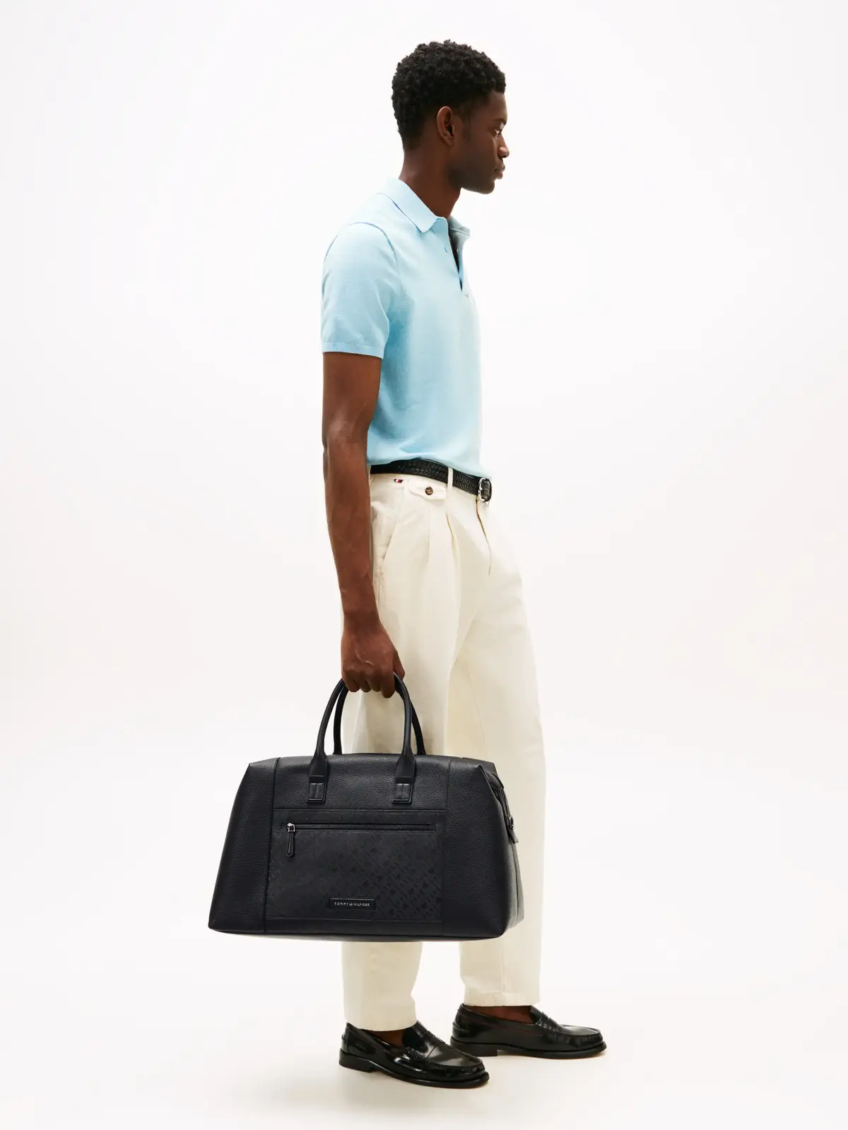 Tommy Hilfiger TH MONOGRAM DUFFLE, BDS Siyah Erkek Çanta