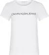Calvin Klein CORE INSTIT LOGO SLI Kadın Beyaz T-Shirt