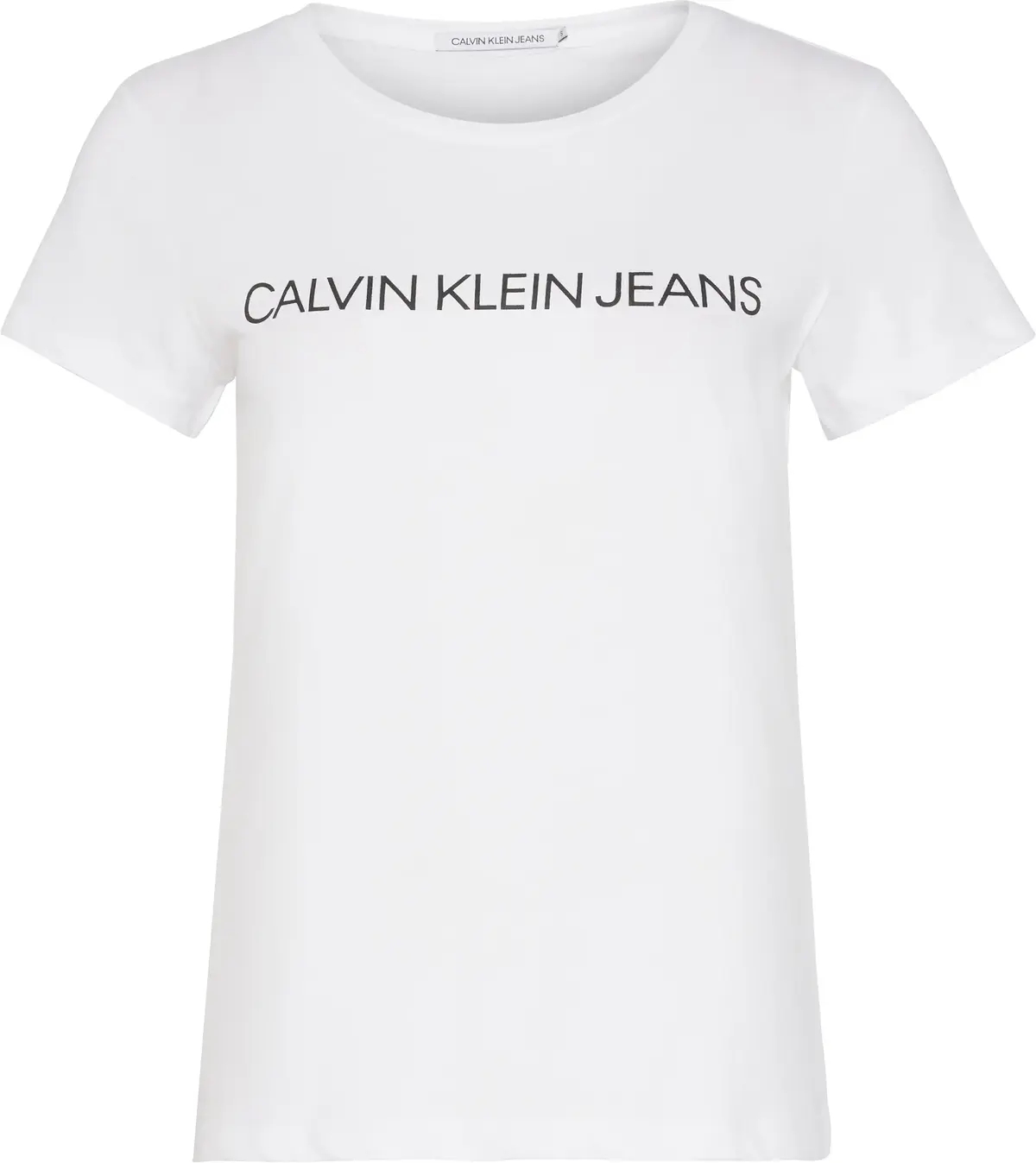 Calvin Klein CORE INSTIT LOGO SLI Kadın Beyaz T-Shirt