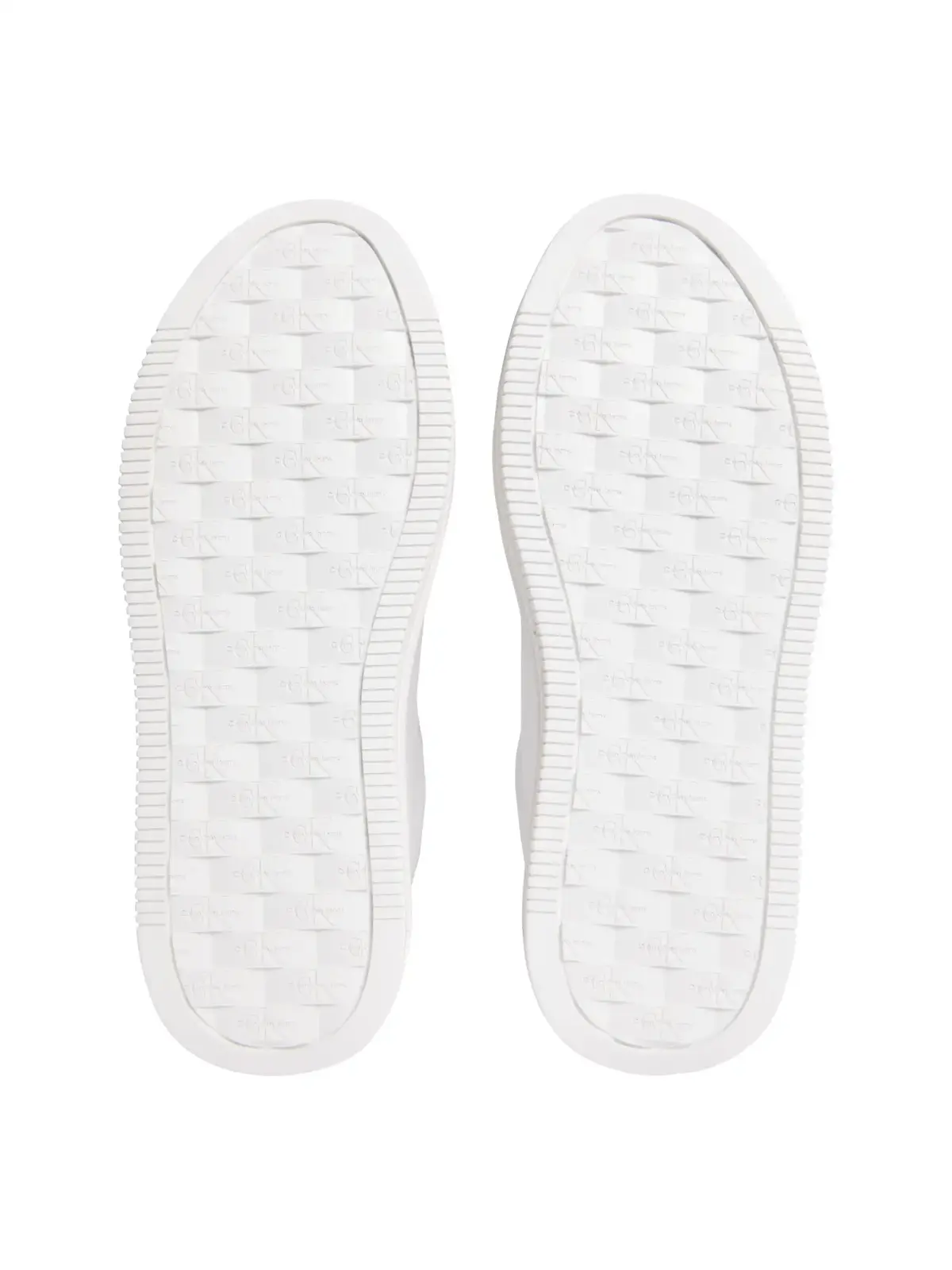 Calvin Klein BOLD FLATF LOW LACE, 01W Beyaz Kadın Spor Ayakkabı & Sneaker