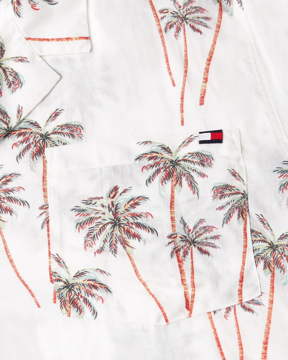 Tommy Hilfiger BOWLING SHIRT PRINT, 0F7 Krem Erkek Gömlek
