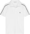 Calvin Klein LOGO PIPING SS POLO Erkek Beyaz Polo T-Shirt
