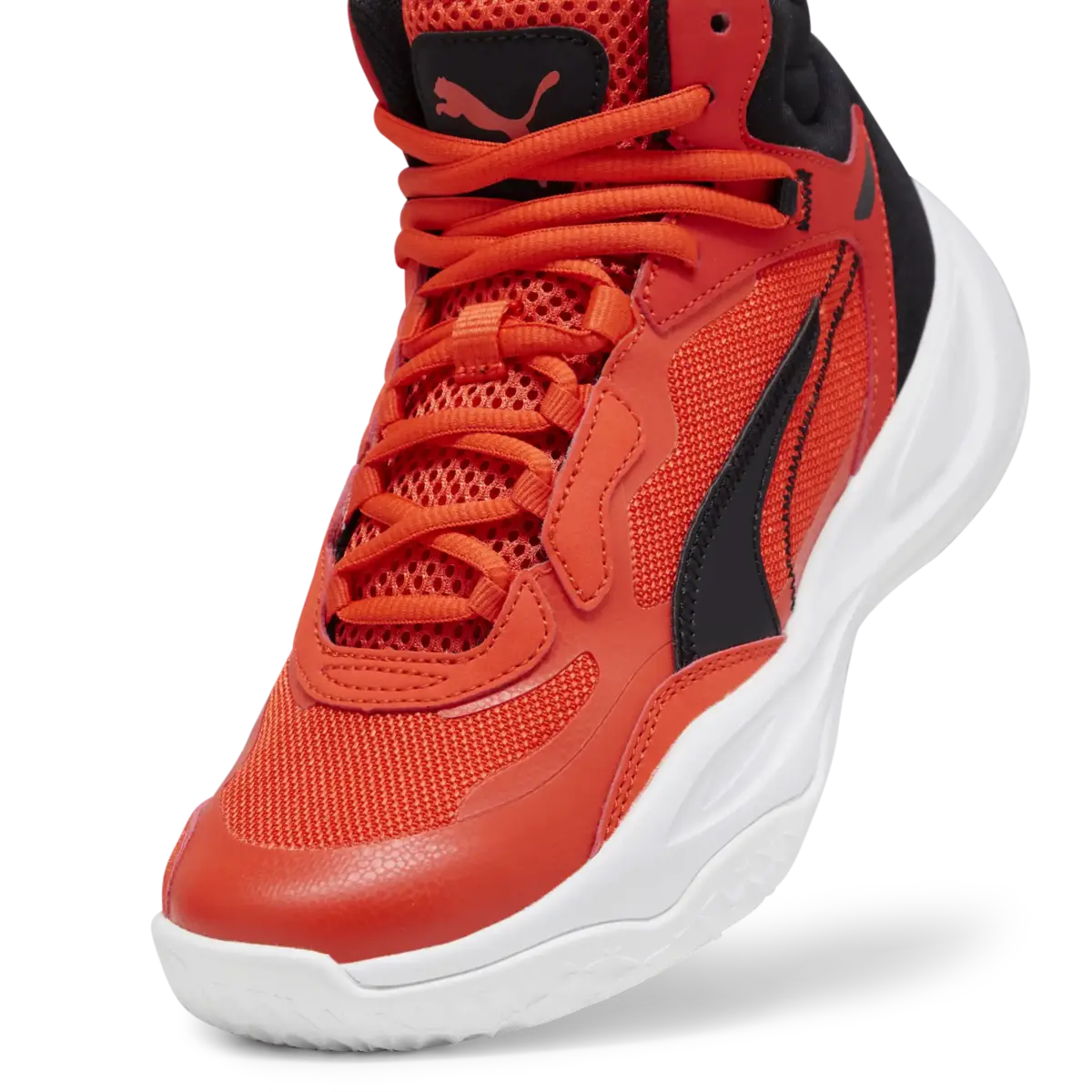 Puma Playmaker Pro Mid JR Kırmızı Erkek Çocuk Basketbol Ayakkabısı