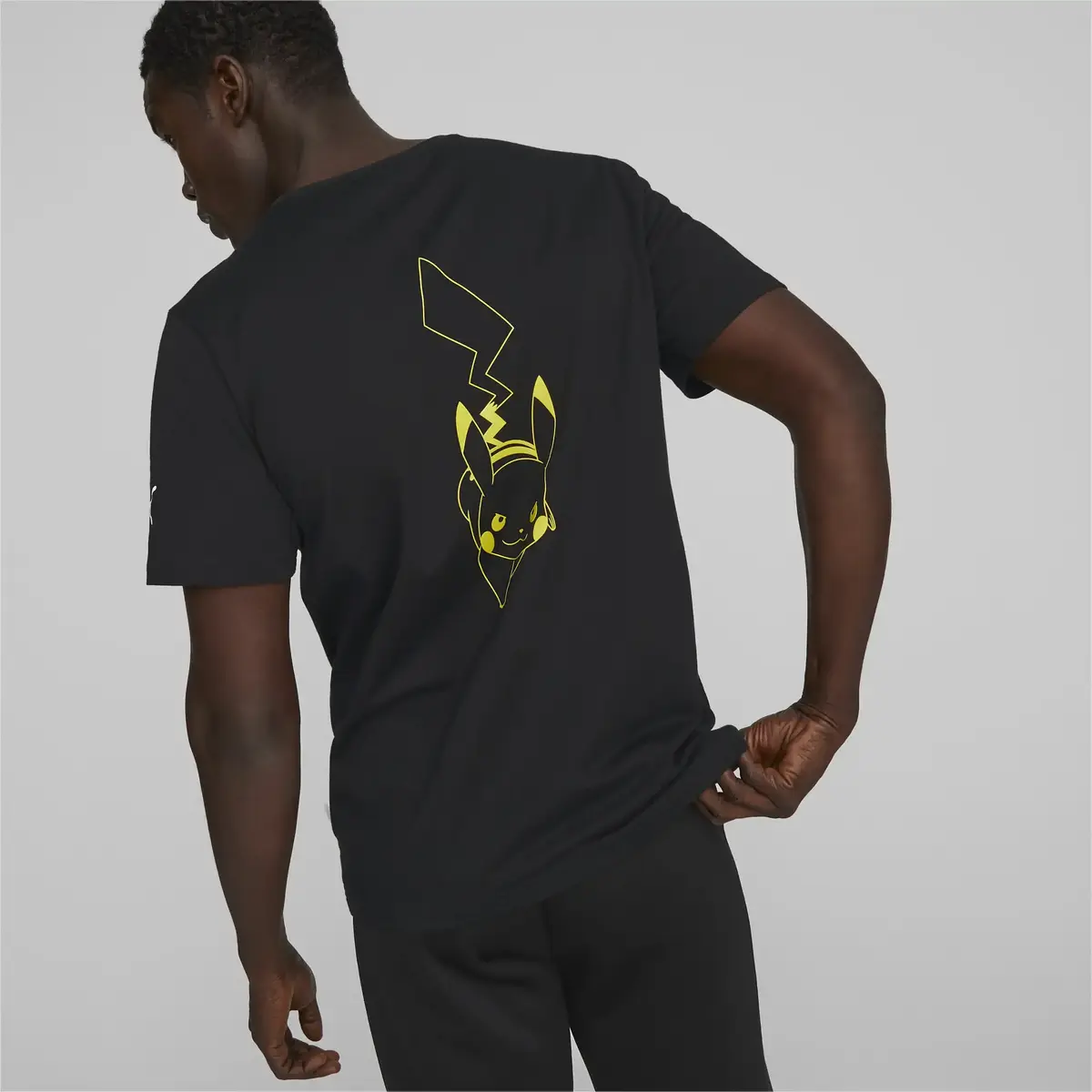 PUMA X POKEMON Graphic Tee Siyah Erkek T-Shirt
