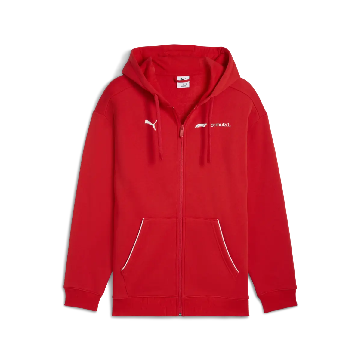 Puma F1 Essential+ Fullzip Hoodie Kırmızı Erkek Sweatshirt