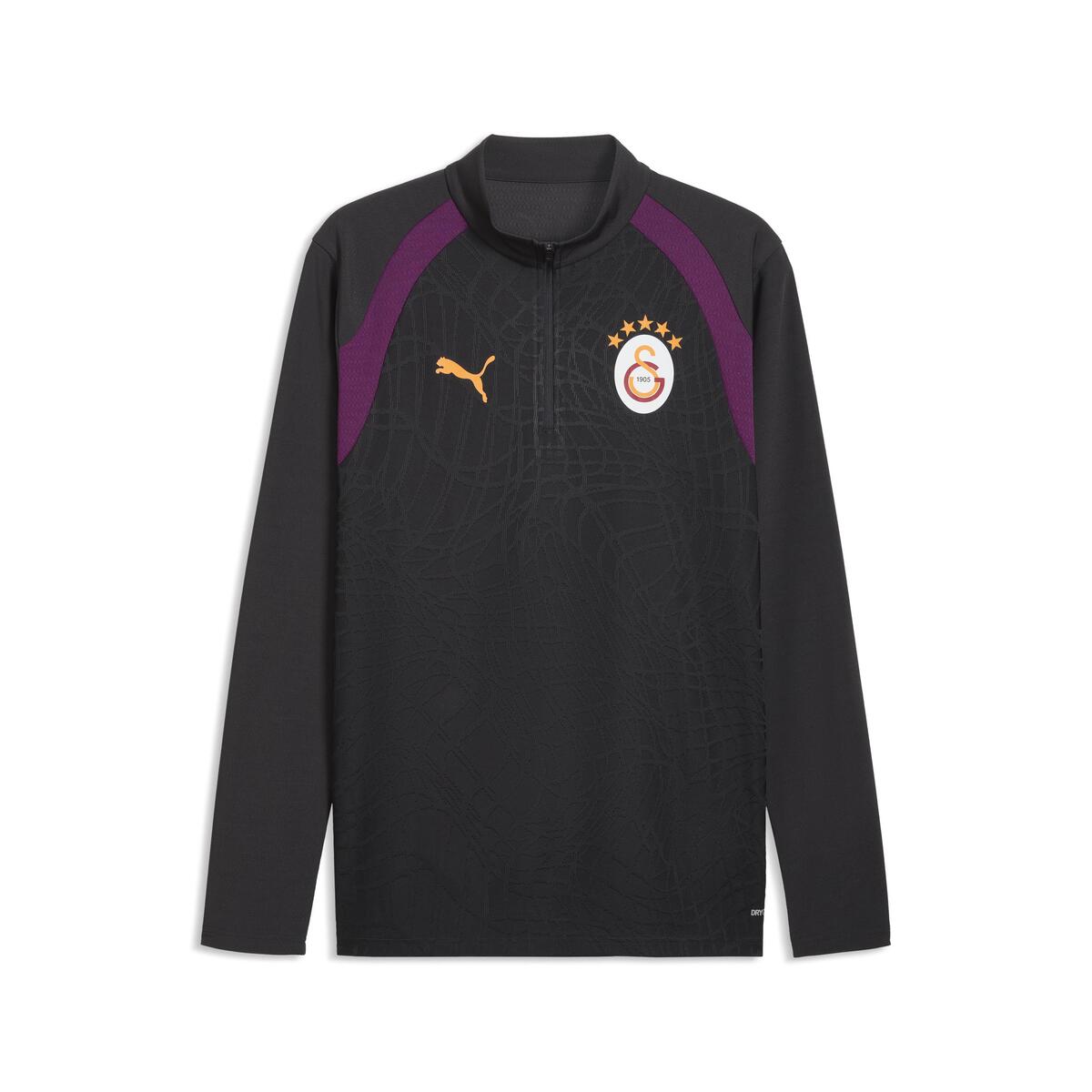 Puma GSK Training 1/4 Zip Top GALATASARAY Erkek Fermuarlı Dar Kesim Antrenman Üstü