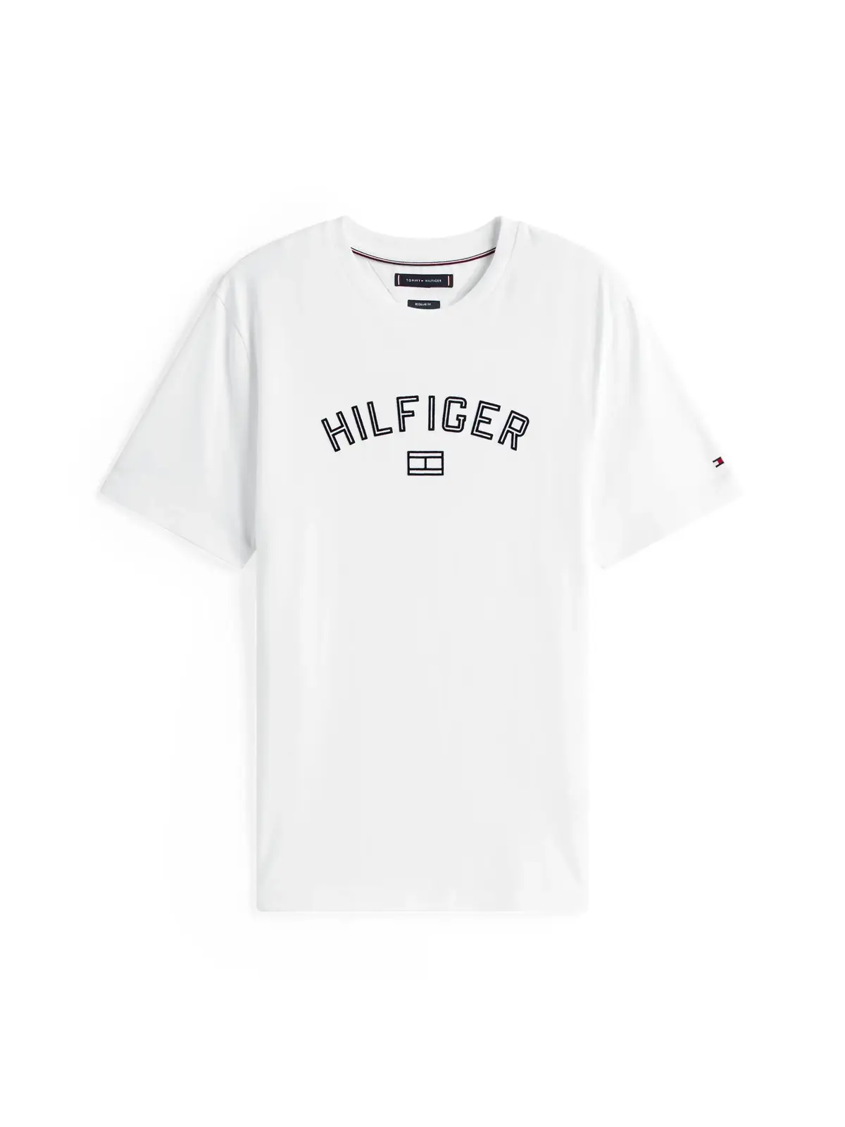 HILFIGER FLOCK TEE, YBR