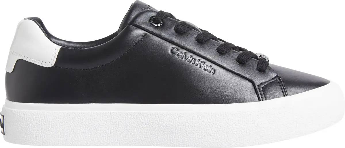 Calvin Klein VULC LACE UP TEXTURE, 0GS Siyah Kadın Spor Ayakkabı & Sneaker