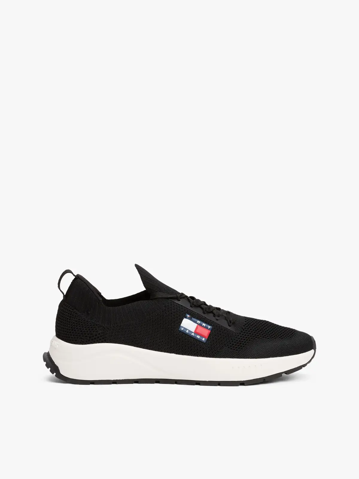 Tommy Hilfiger TJM RUNNER KNTITTED, BDS Siyah Erkek Spor Ayakkabı & Sneaker