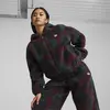 Puma Downtown Aop Sherpa Jacket Dark Jasper Siyah Kadın Mont