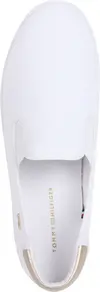 Tommy Hilfiger VULC CANVAS SLIP-ON, YBS Beyaz Kadın Spor Ayakkabı & Sneaker