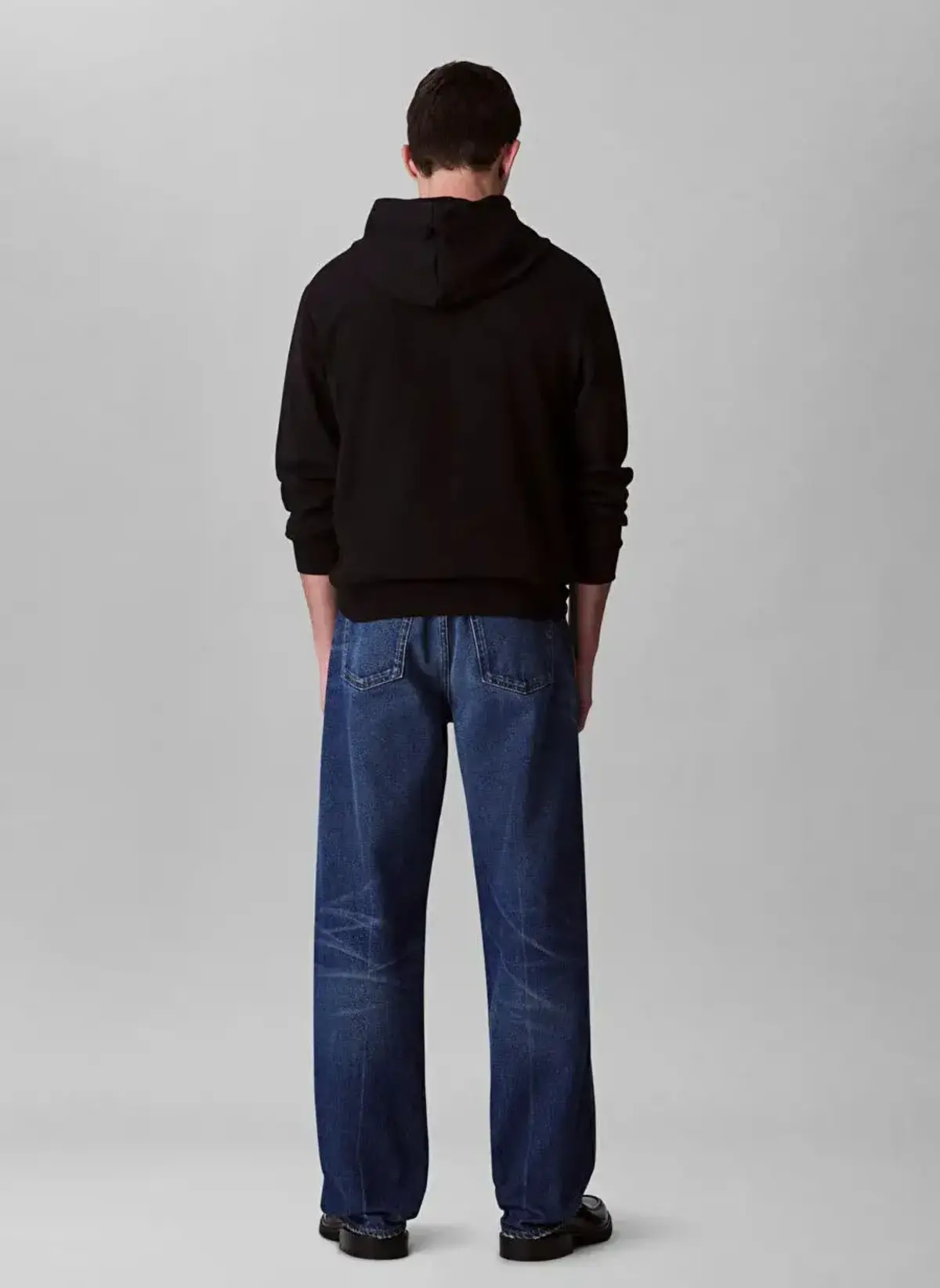 Calvin Klein LS EU MONOLOGO 350TERRY HOODIE Siyah Erkek Sweatshirt