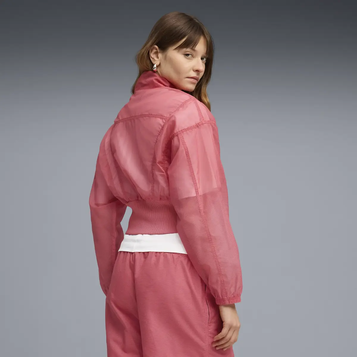 Puma DARE TO Oversized Jacket Pembe Kadın Ceket