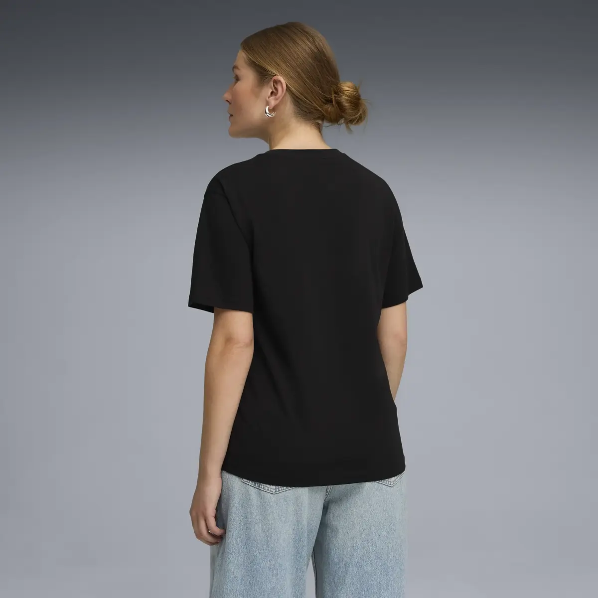 Puma ESS GRAPHIC Animal Tee Siyah Kadın T-Shirt & Polo