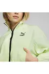 Puma Dare To Woven Cropped Track Jacket Yeşil Kadın Fermuarlı Sweatshirt