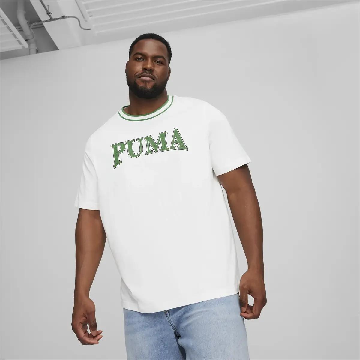 Puma SQUAD Big Graphic Tee Beyaz Erkek T-Shirt