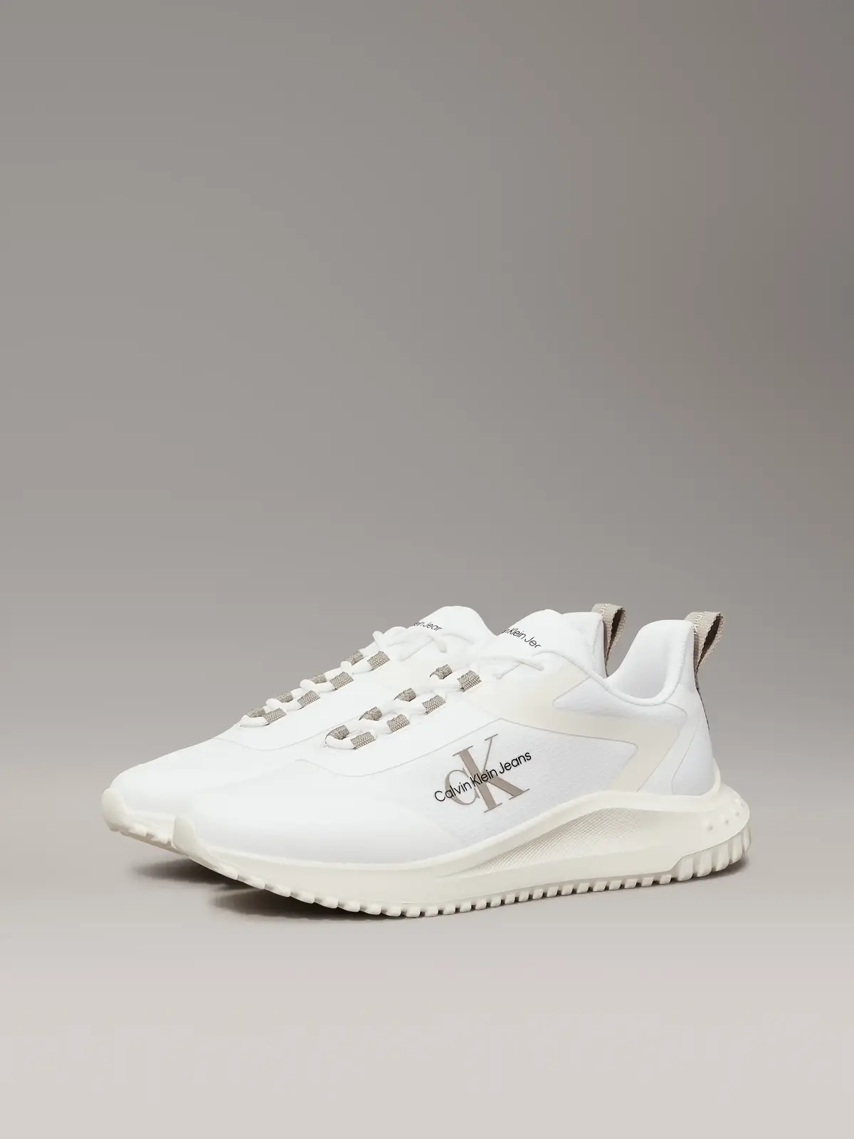 Calvin Klein EVA RUNNER LOW LACE, 0LD Beyaz Erkek Spor Ayakkabı & Sneaker