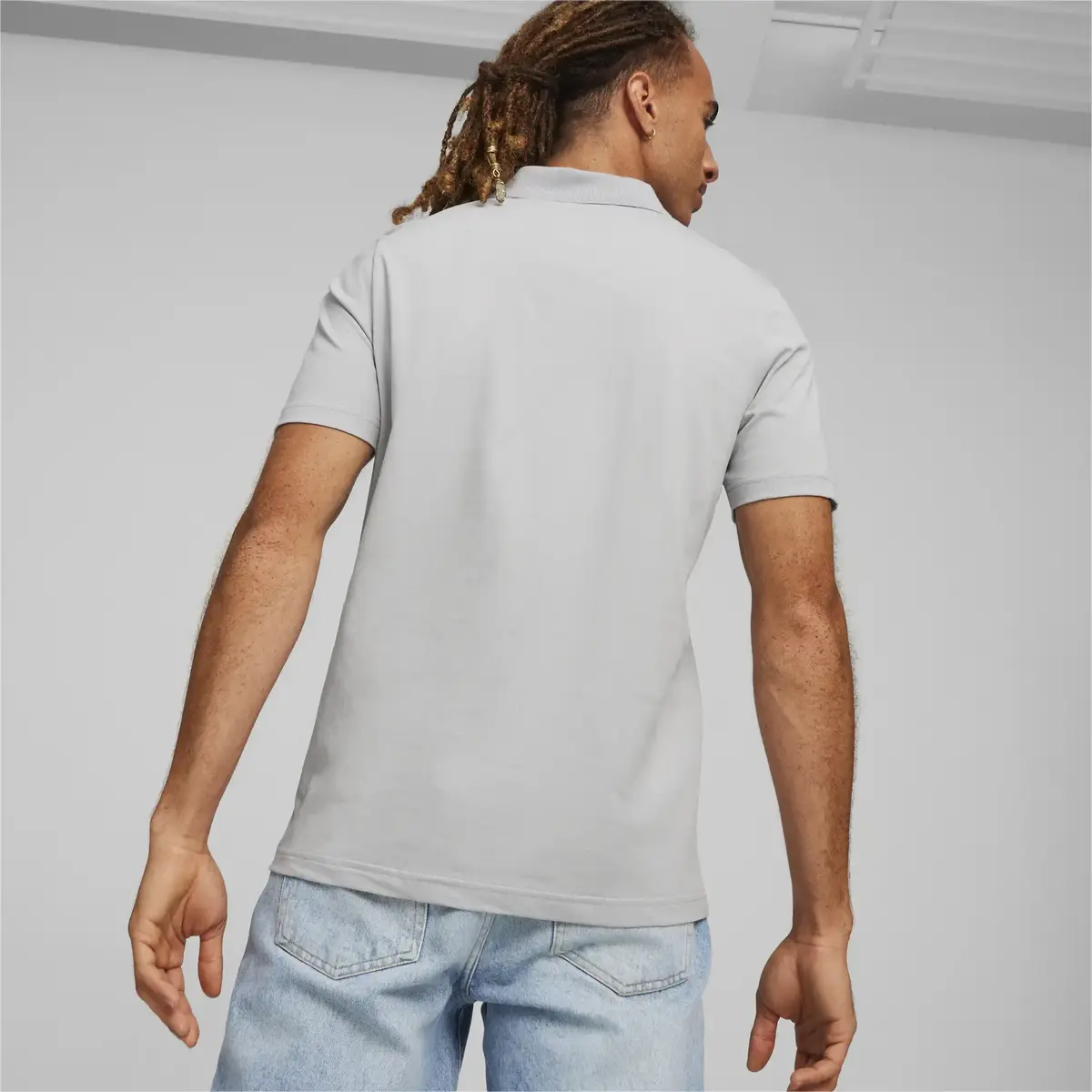 Puma MAPF1 ESS Polo Gri Erkek Polo T-Shirt