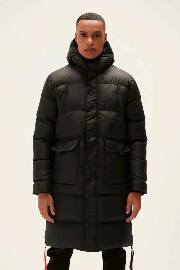 BAD BEAR GOOSE TAIL PUFFER COAT Erkek Siyah Şişme Mont