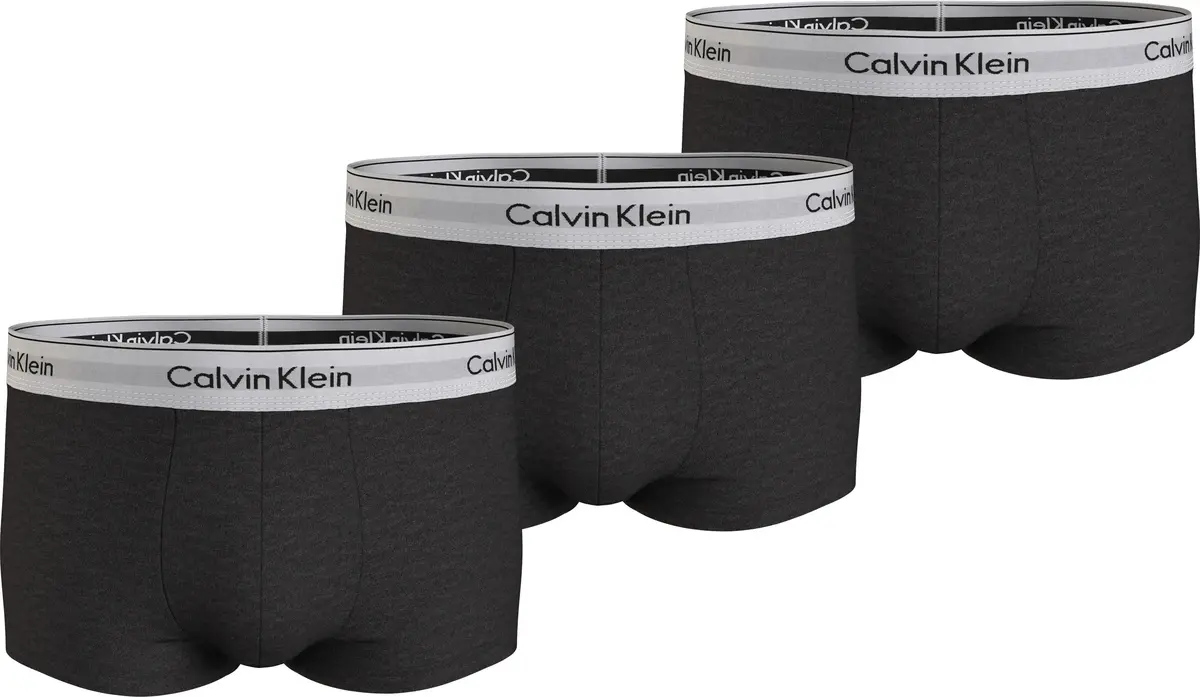 Calvin Klein LOW RISE TRUNK 3PK Erkek Siyah Boxer Set