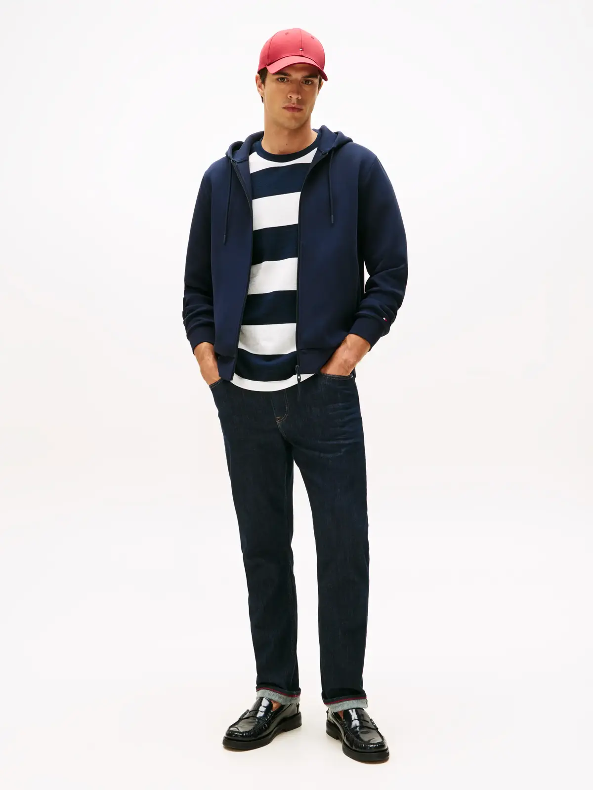 Tommy Hilfiger PERFORMANCE ZIP THRU, DW5 Siyah Erkek Sweatshirt