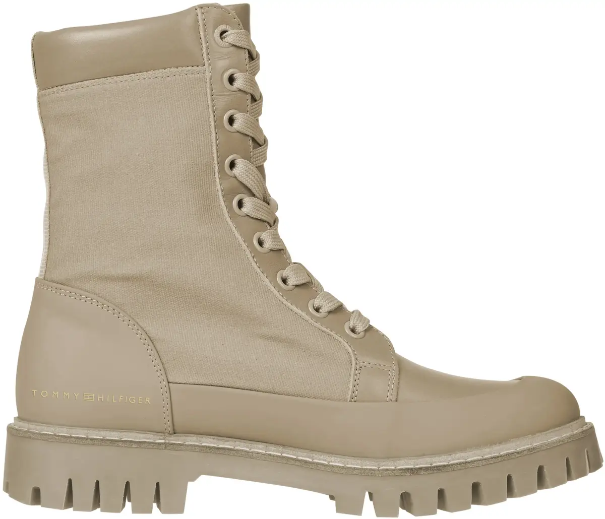 Tommy Hilfiger TH CASUAL LACE UP BO Kadın Bej Bot