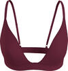 Calvin Klein TRIANGLE Kadın Bordo Bikini Üstü