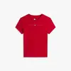 Tommy Hilfiger TJW SLIM TJ US LINEA, XLE Kırmızı Kadın T-Shirt & Polo