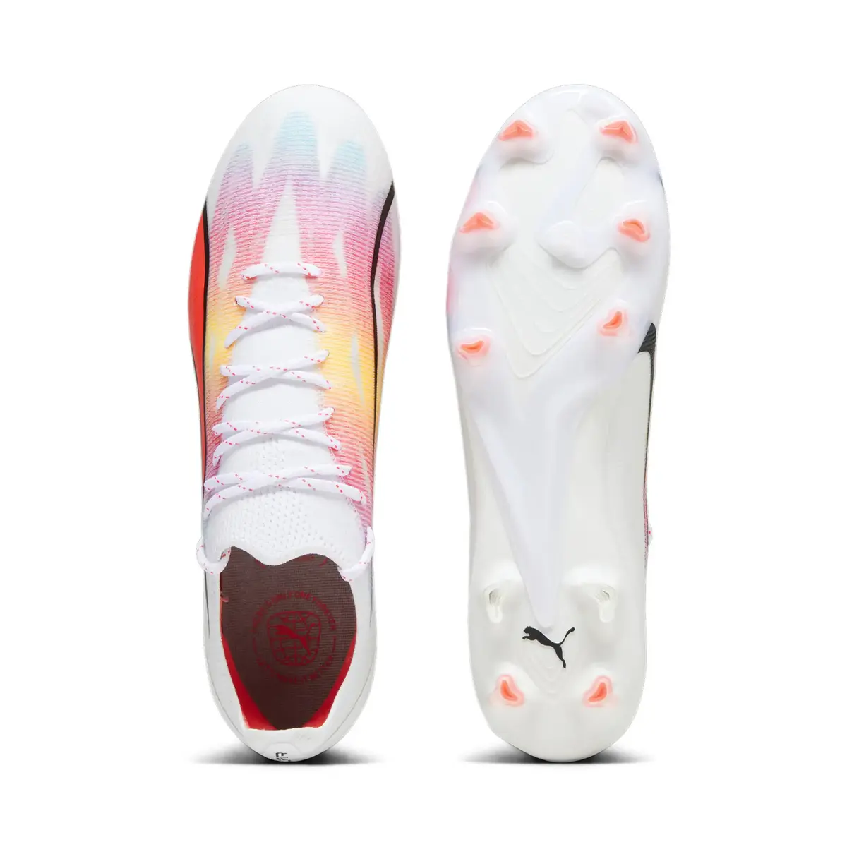 Puma Ultra Ultımate Fg/Ag Puma White-Puma Black Beyaz Erkek Krampon