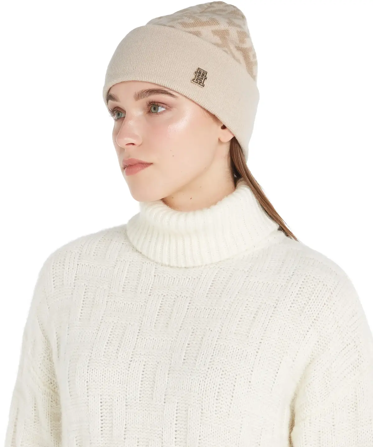 Tommy Hilfiger MONOGRAM ALL OVER BE Kadın Krem Bere