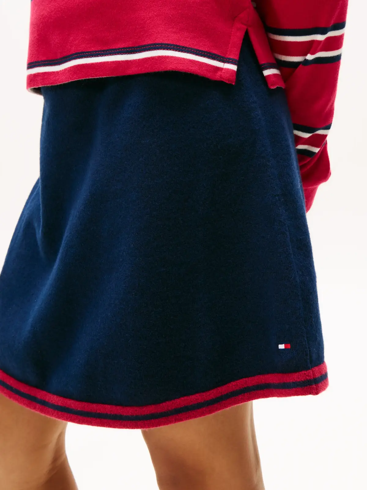 Tommy Hilfiger VARSITY KNITTED SKIR, C1G Lacivert Kız Çocuk Etek