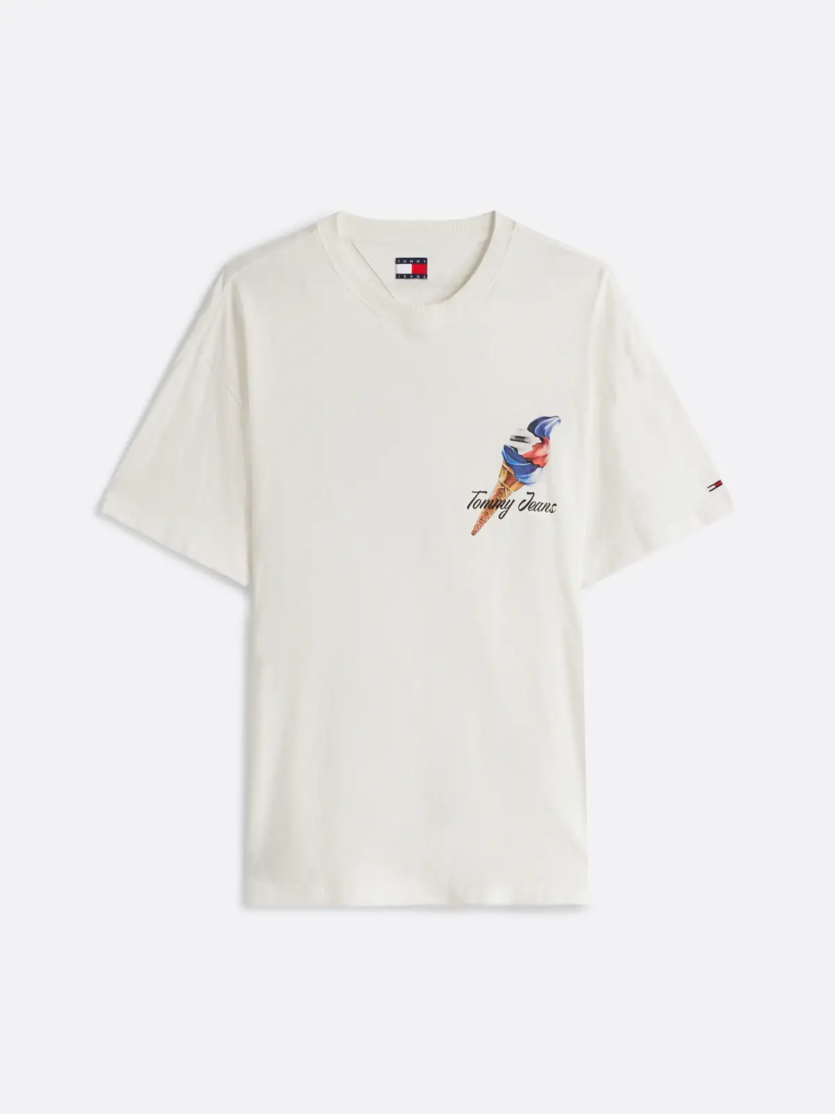 Tommy Hilfiger TJM RLX NOVELTY 2 GM, YBL Beyaz Erkek T-Shirt & Polo