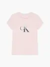 Calvin Klein GRADIENT MONOGRAM T- Kadın Pembe T-Shirt