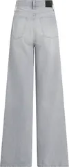 Calvin Klein HR WIDE - MID GREY, 1A4 Gri Kadın Jean Pantolon