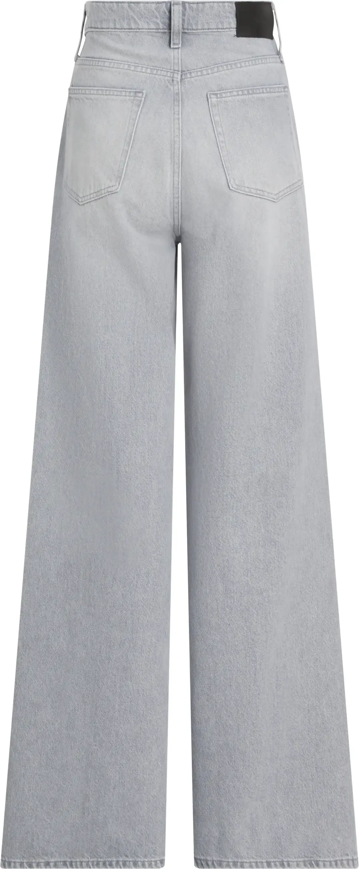 Calvin Klein HR WIDE - MID GREY, 1A4 Gri Kadın Jean Pantolon