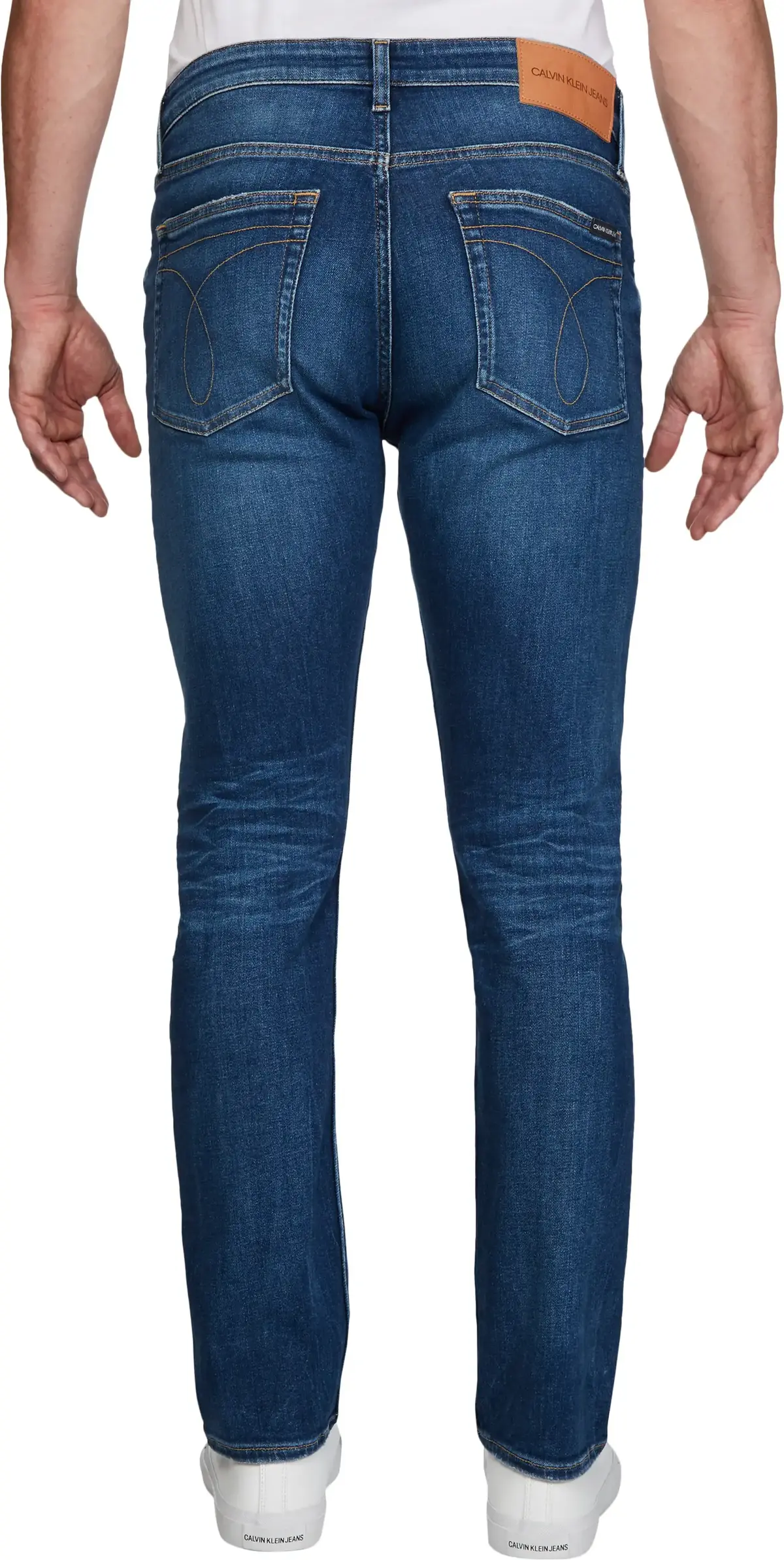 Calvin Klein CKJ 026 SLIM Erkek Mavi Kot Pantolon