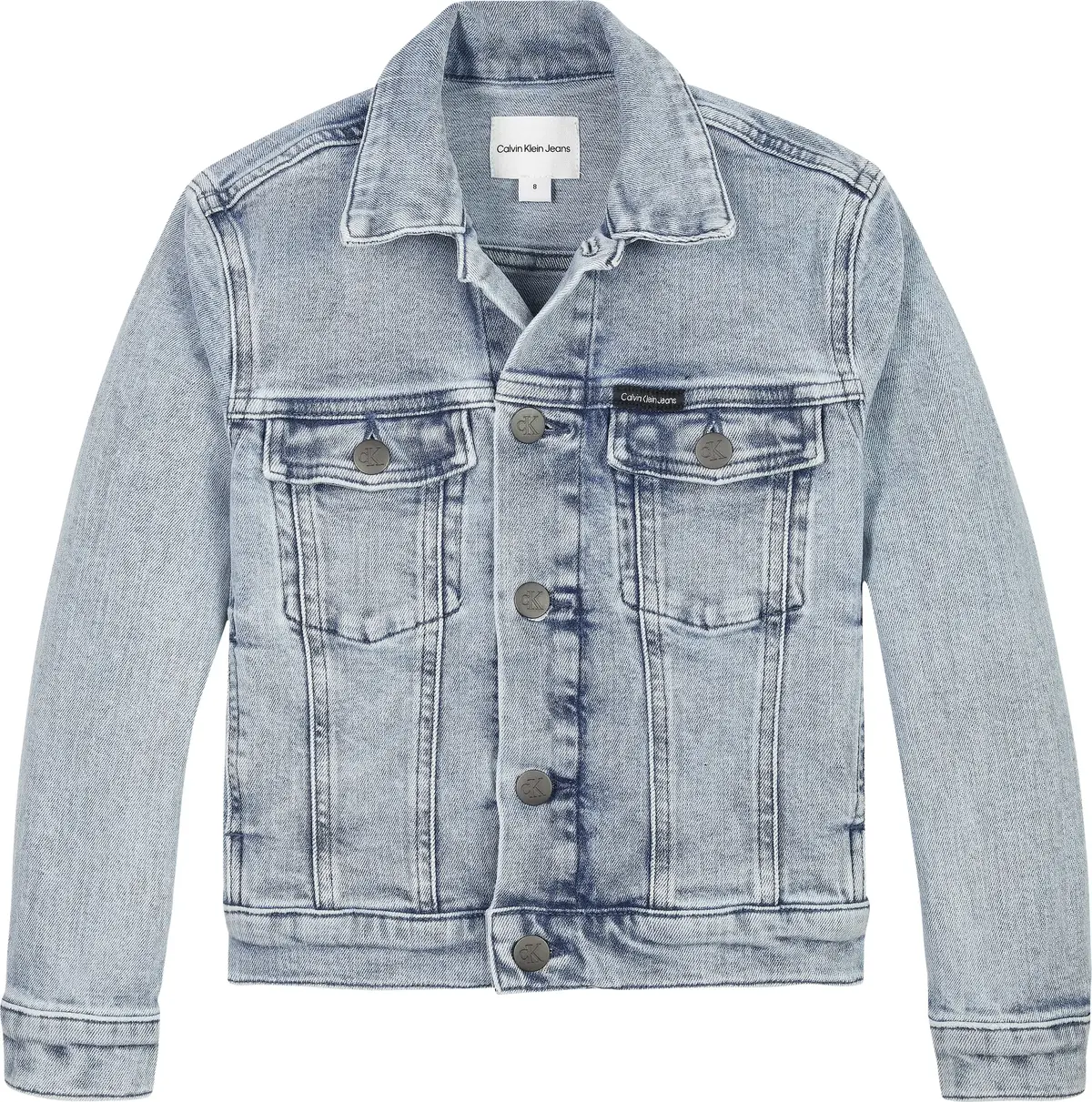 Calvin Klein DENIM TRUCKER WSHD B Erkek Mavi Kot Ceket