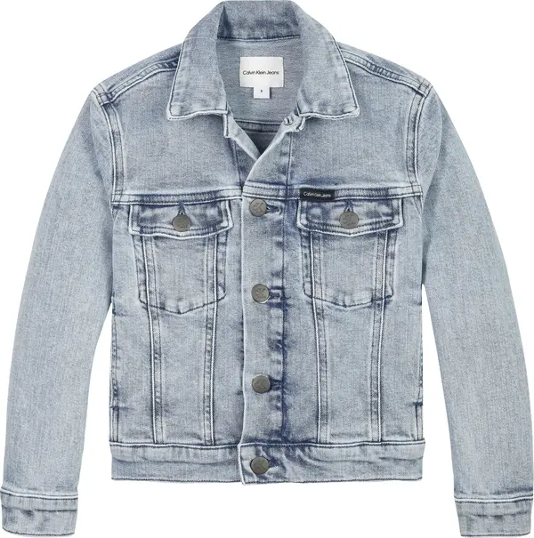 Calvin Klein DENIM TRUCKER WSHD B Erkek Mavi Kot Ceket