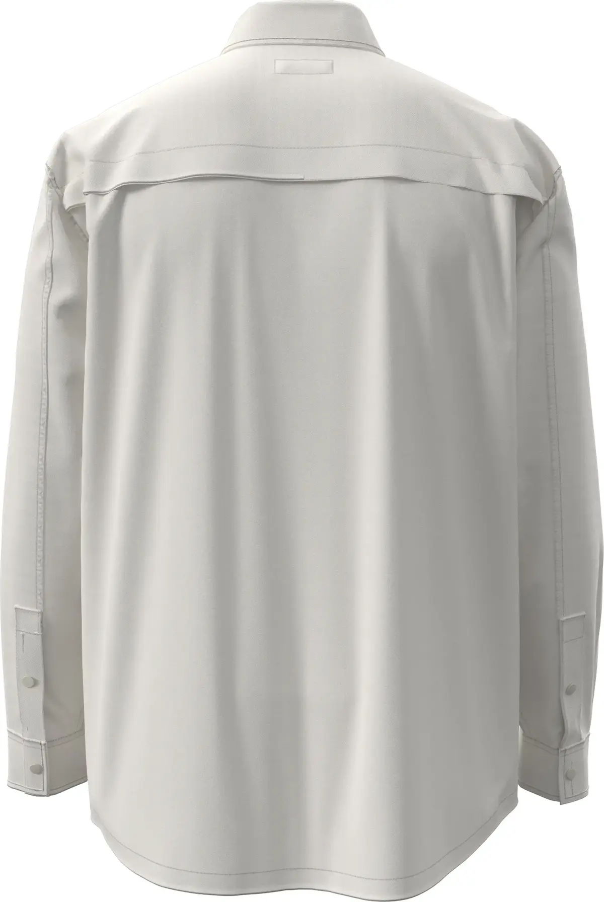 Calvin Klein LS COTTON NYLON RLXD SHIRT JACKE Beyaz Erkek Tişört